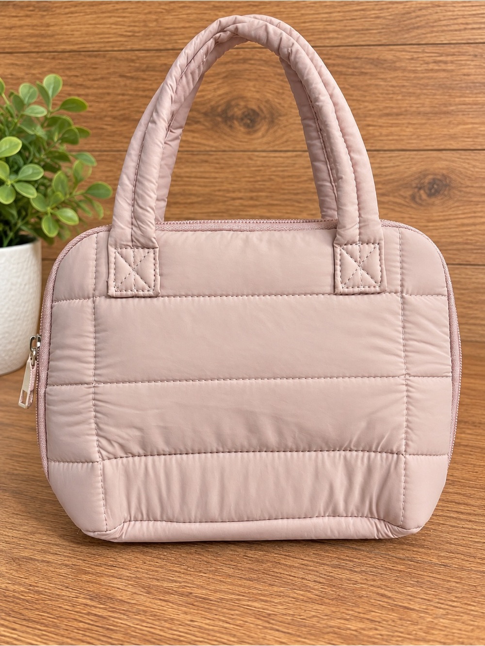Makeup Brush and Cosmetic Organizer Bag - Pink